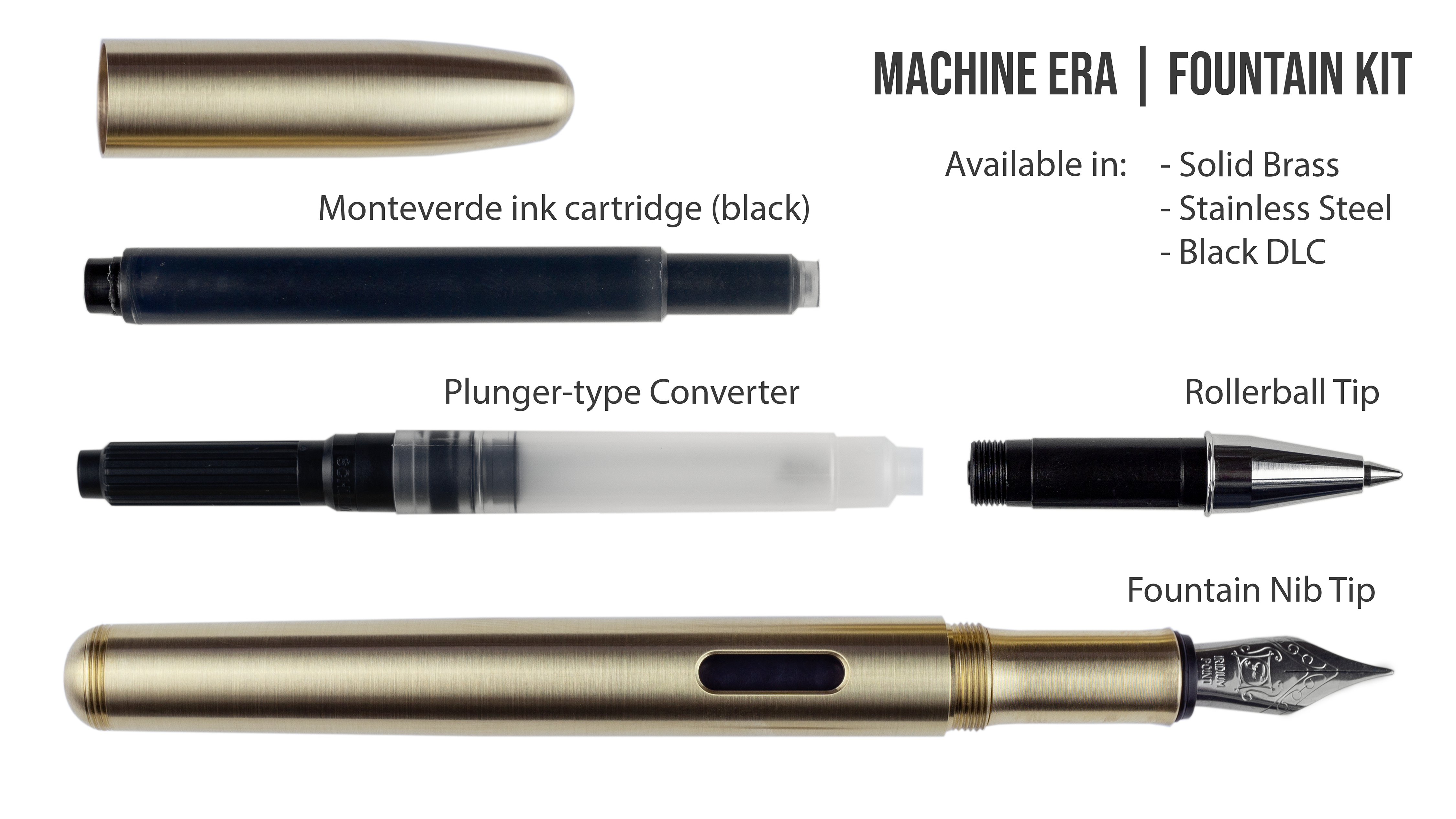 taiwan pen kits manufacturers solid brass