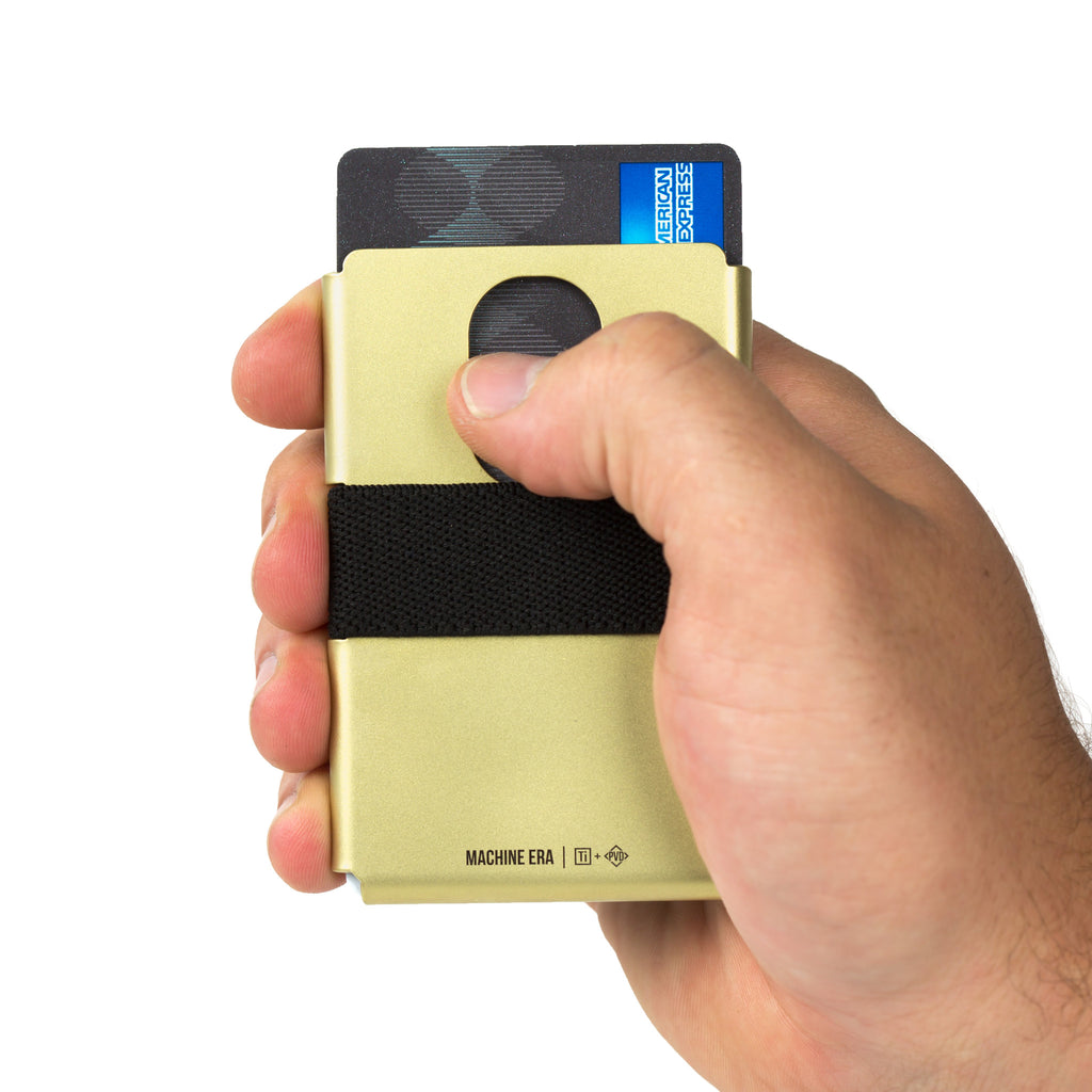 Ti5 Slim Wallet | Gold PVD - Machine Era Co. - EDC