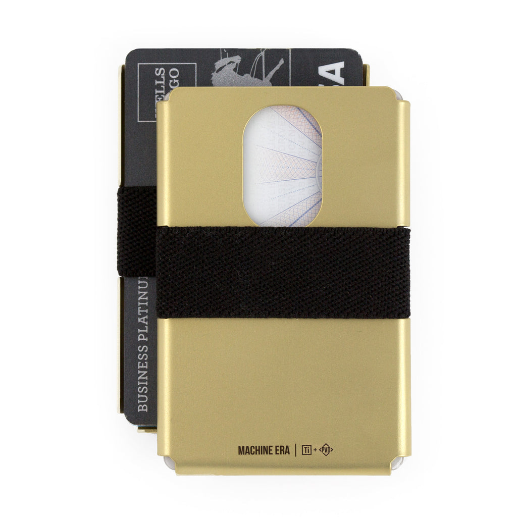 Ti5 Slim Wallet | Gold PVD - Machine Era Co. - EDC